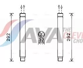 Dryer, air conditioning AVA QUALITY COOLING BWD445)
