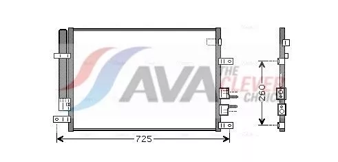 Condenser, air conditioning AVA QUALITY COOLING ALA5097D)