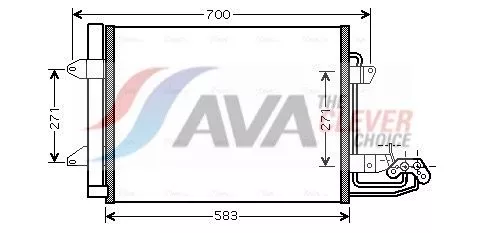 Condenser, air conditioning AVA QUALITY COOLING VN5211D)