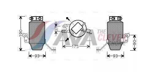 Dryer, air conditioning AVA QUALITY COOLING BWD299)