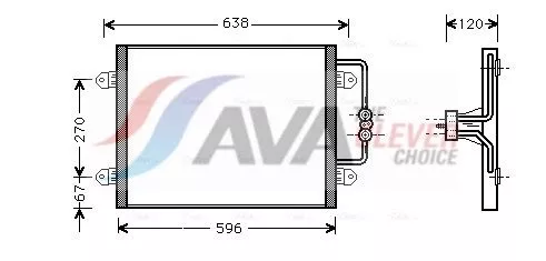 Condenser, air conditioning AVA QUALITY COOLING RTA5256)
