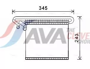 Evaporator, air conditioning AVA QUALITY COOLING FDV491)