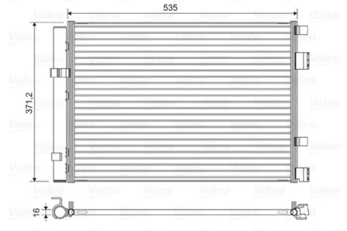 Condenser, air conditioning VALEO 822610)