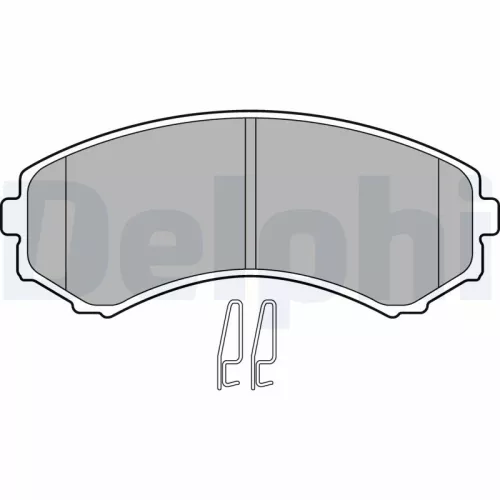 Brake Pad Set, disc brake DELPHI LP1462)