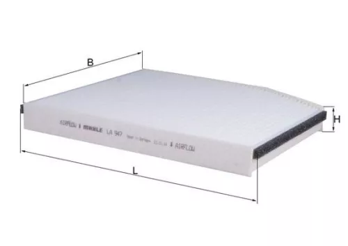 Filter, cabin air KNECHT LA 947)