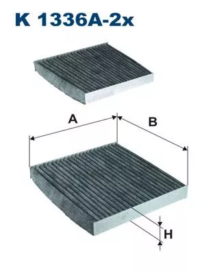 Filter, cabin air FILTRON K 1336A-2x)
