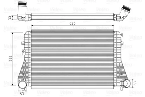 Charge Air Cooler VALEO 818674)