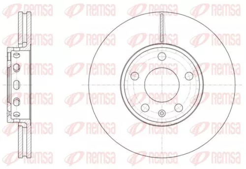 Brake Disc KAWE 6328 10)