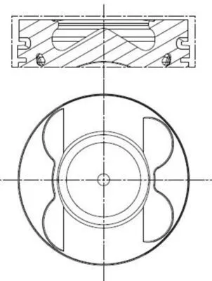 Piston MAHLE 001 PI 00107 000)
