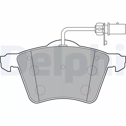 Brake Pad Set, disc brake DELPHI LP2021)