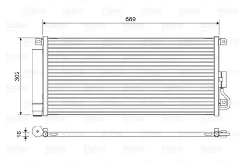 Condenser, air conditioning VALEO 822592)