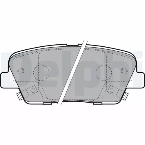 Brake Pad Set, disc brake DELPHI LP2202)