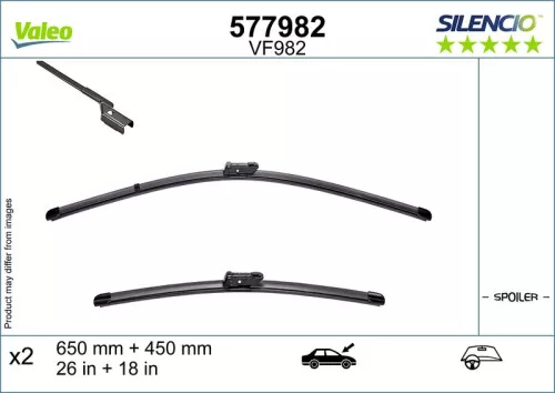 Wiper Blade VALEO 577982)