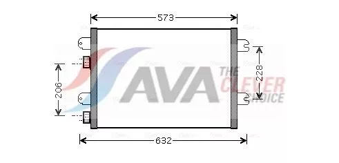 Condenser, air conditioning AVA QUALITY COOLING RTA5317)