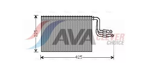 Evaporator, air conditioning AVA QUALITY COOLING BWV364)