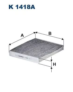 Filter, cabin air FILTRON K 1418A)