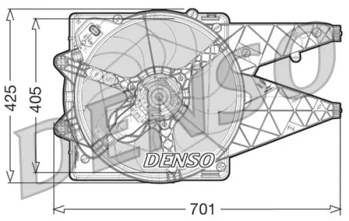 Fan, engine cooling DENSO DER09101)