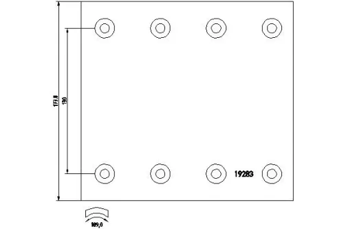Brake Lining Kit, drum brake TEXTAR 1928310)