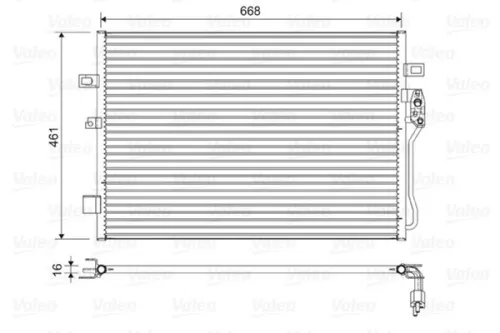 Condenser, air conditioning VALEO 822625)