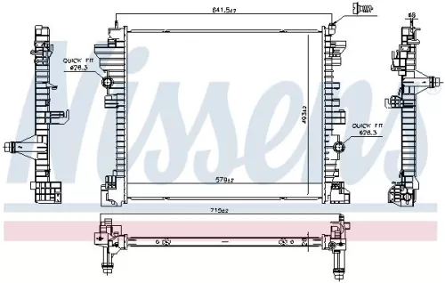 Low Temperature Cooler, charge air cooler NISSENS 606568)