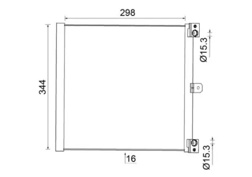 Condenser, air conditioning MAHLE AC 948 000S)