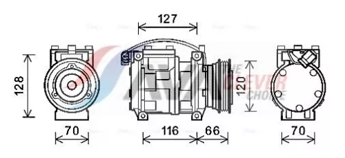 Compressor, air conditioning AVA QUALITY COOLING BWAK232)