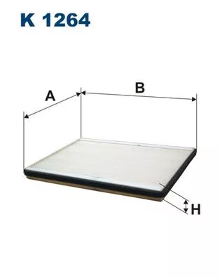 Filter, cabin air FILTRON K 1264)