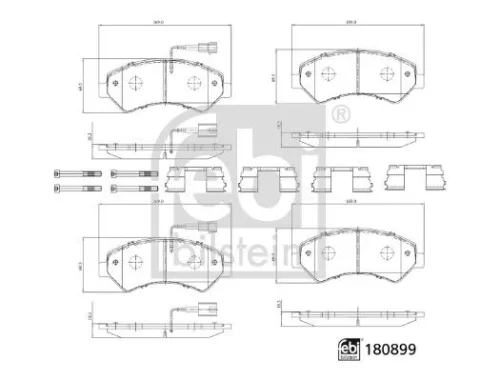 Brake Pad Set, disc brake FEBI BILSTEIN 180899)