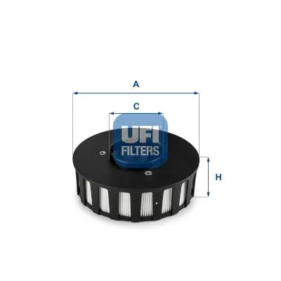 Filter, crankcase ventilation UFI 27.686.00)
