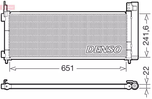 Condenser, air conditioning DENSO DCN50123)