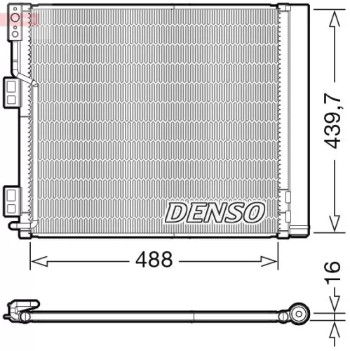 Condenser, air conditioning DENSO DCN46028)