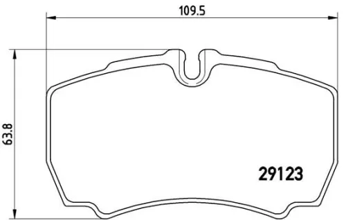 Brake Pad Set, disc brake BREMBO P A6 023)