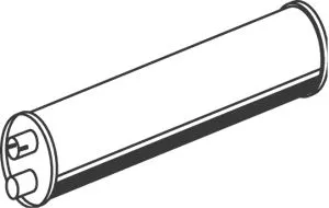 Centre/Rear Muffler DINEX 50363)