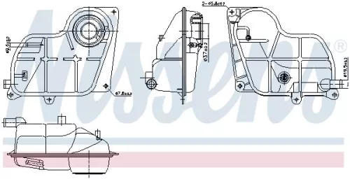 Expansion Tank, coolant NISSENS 996299)