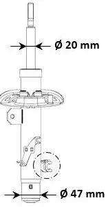Shock Absorber KYB 3348098)