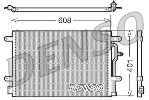 Condenser, air conditioning DENSO DCN02012)