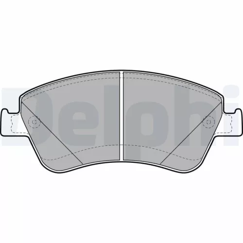 Brake Pad Set, disc brake DELPHI LP2102)