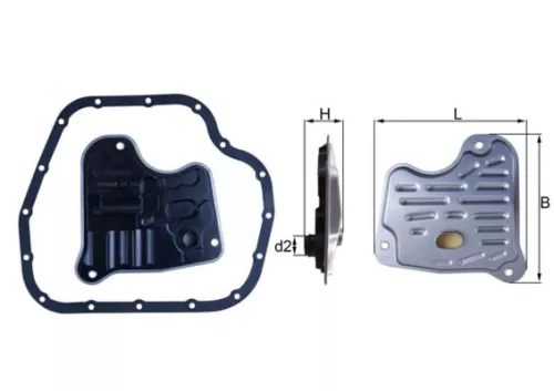 Hydraulic Filter, automatic transmission KNECHT HX 278D)