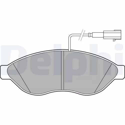 Brake Pad Set, disc brake DELPHI LP2498)