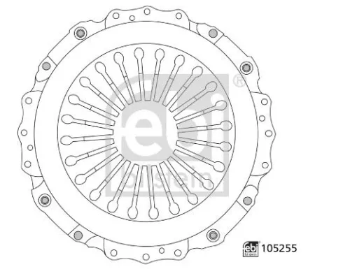 Clutch Pressure Plate FEBI BILSTEIN 105255)