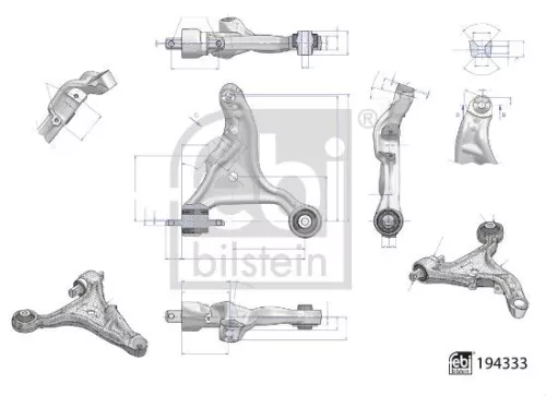 Control/Trailing Arm, wheel suspension FEBI BILSTEIN 194333)