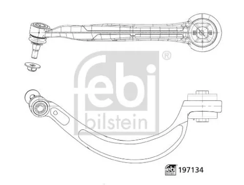 Control/Trailing Arm, wheel suspension FEBI BILSTEIN 197134)