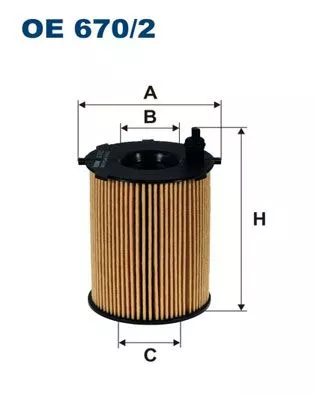 Oil Filter FILTRON OE 670/2)