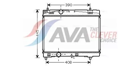 Radiator, engine cooling AVA QUALITY COOLING TOA2357)