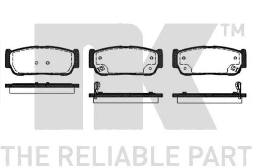 Brake Pad Set, disc brake NK 223510)