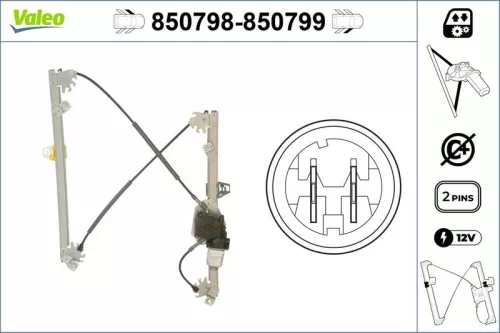 Window Regulator VALEO 850798)