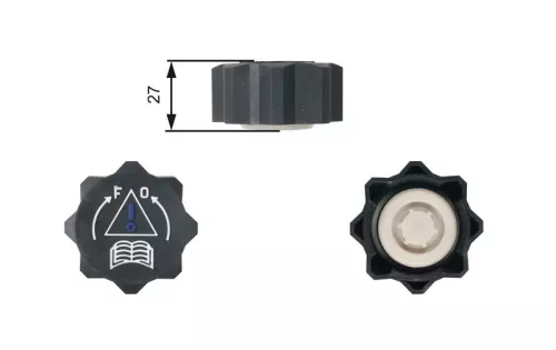 Cap, coolant tank GATES RC218)