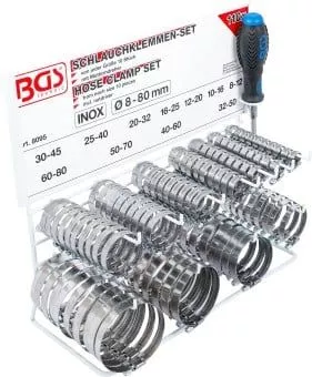 Assortment, hose clamps BGS 8095)