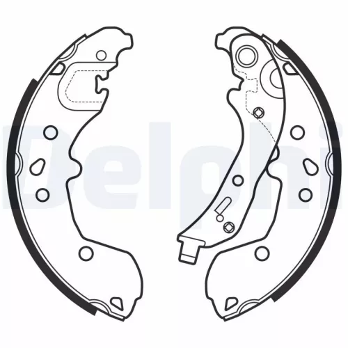 Brake Shoe Set DELPHI LS2148)