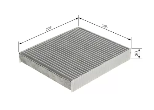 Filter, cabin air BOSCH 1 987 435 570)